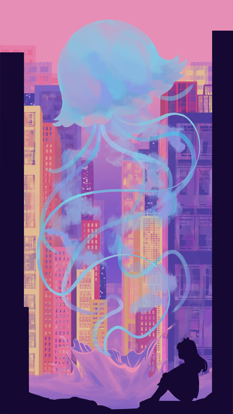 Jellyfish in the city