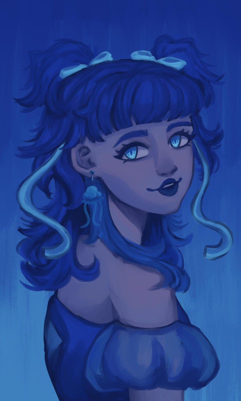 Sea girl headshot